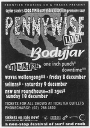 A flyer for the Good Times tour.