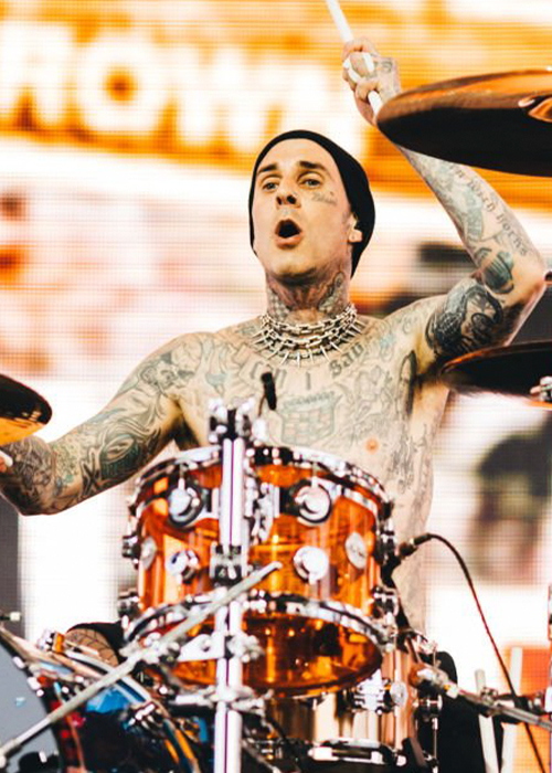 Travis Barker going from drumming for The Aquabats to playing at