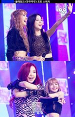 Jisoo Rosé Lisa Ddu-Du Ddu-Du Inkigayo 180701