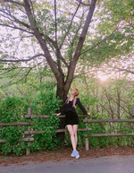 Lisa by a tree on Instagram 2
