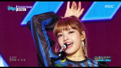 HOT BLACKPINK - Forever Young , 블랙핑크 - Forever Young Show Music core 20180804