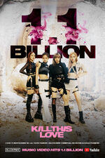 Kill This Love 1.1B Views Poster