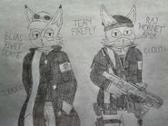Concept art of Elias and Raj