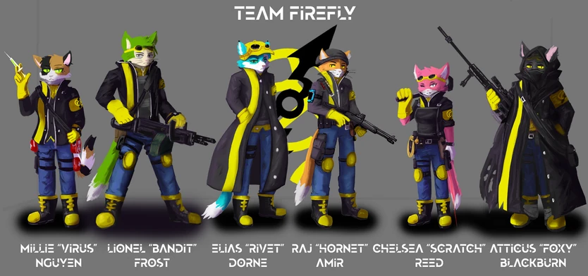 Members of Team Firefly