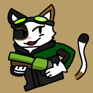 Keiko wielding her shotgun. Art by LemonDough.