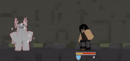 Helmet Bandit using Headbash on the player.