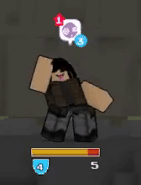 Helmet Bandit's daze animation.
