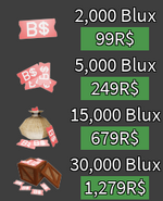 Blux Prices 2