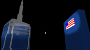 US Flag on 2 WTC