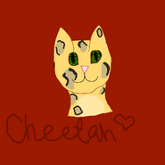 I drew a cheetah and highly disregarded the strong urge to add lines
