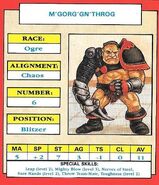 Morg 'N Thorg, 2nd Edition Star Player Card Front, 1990