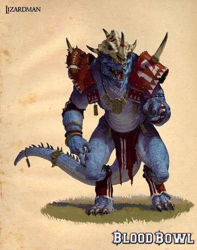 Games Workshop - Blood Bowl: Lizardmen Team - Gwaka'moli Crater Gators