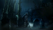 Padre Gascoigne, il primo boss obbligatorio del gioco.