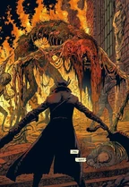 The Blood-starved Beast in the comic Bloodborne: The Death of Sleep.