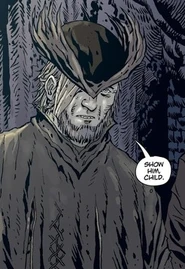 Djura as he appears in Bloodborne: The Death of Sleep.