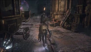 A chained coffin in Central Yharnam