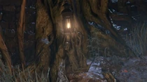 Bloodborne™ 20150626205939.jpg (37 KB) A Messenger lamp at Byrgenwerth.
