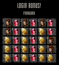 Login Bonus February