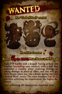 Wanted Poster Belisama, the Flaming Dagger - Chione, Fallen Heroine - Earthen Egg