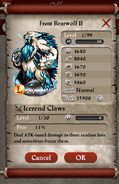 Frost Bearwolf L2 Base Stats