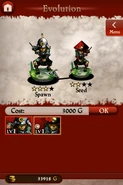 Ashigaru Commander and Ashigaru II ready to evolve.