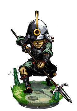 Ashigaru Commander Figure