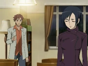 Saya gives Javier a birthday gift and about to leave