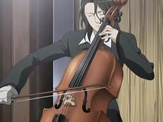 Hagi playing cello