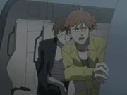 Kai called out to Saya when she stayed behind at the destructing ship to hold Diva and Karl while David and the others made their escape