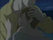 Kai offering his blood for Riku to drink