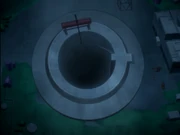 James tries to throw Saya inside and crush the walls