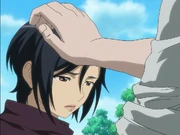 Saya getting patted on head by Glay