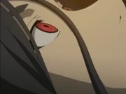 Saya - going berserk after being forcefully awakened.