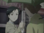 Saya return Kai Miyagusuku's umbrella after returning from Red Shield HQ