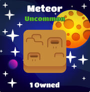 Meteor blook in background