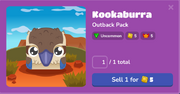 Kookaburra in the Blook Menu