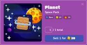 Planet in the Blook menu
