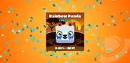 Rainbow Panda obtained in new Blooket.