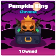 Pumpkin King in Spooky background