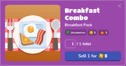 Breakfast Combo Blook Menu