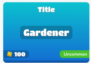 Gardener title