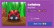 Ladybug in the Blook Menu