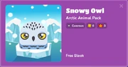 Snowy Owl in the Blook menu