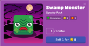 Swamp Monster in the Blook Menu