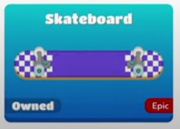 Skateboard banner