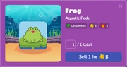 Frog in the Blook menu