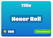 Honor Roll