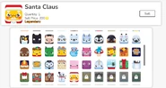 Santa Claus in old Blooket blooks page