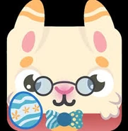 Spring Rabbit with black background