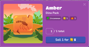 Amber in the Blook menu